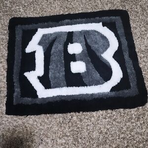 BENGALS Tufted Rug with Bold Letter Design